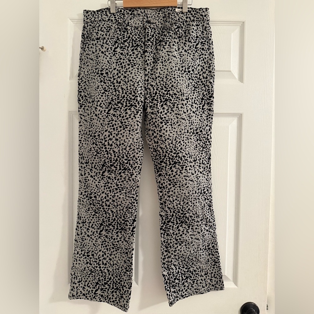 Rag & Bone Nina High Rise Ankle Flare Cheetah‎ Jeans 30